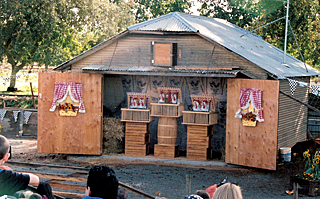 You'll cluck with laughter at the Chicken Show at Bishop's Pumpkin Farm in Wheatland, California