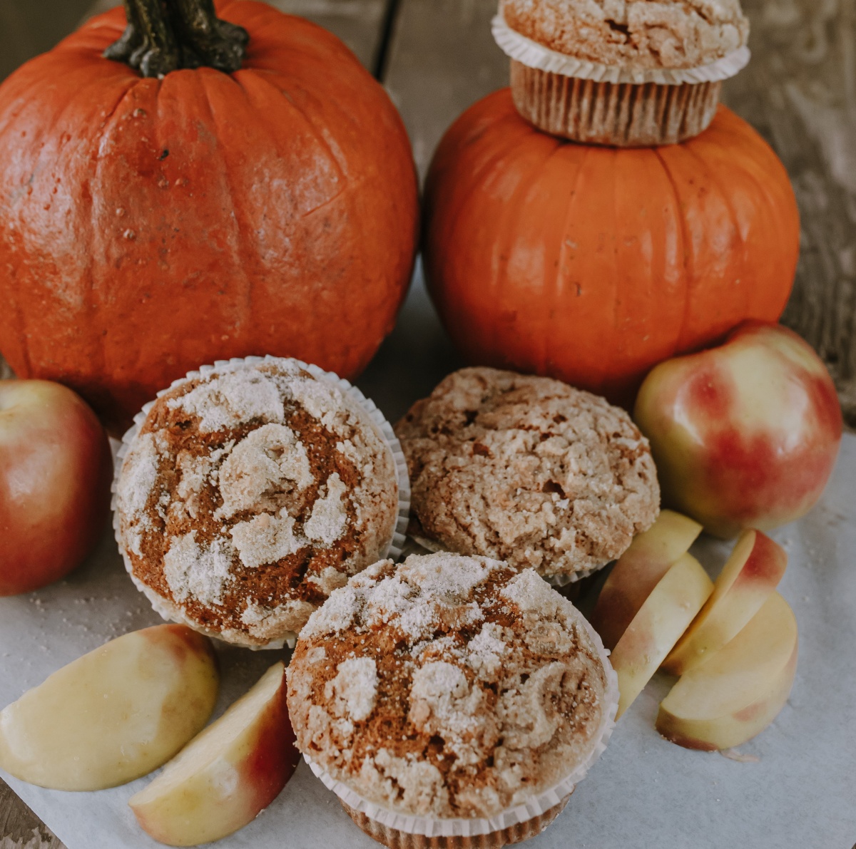 Pumpkin apple muffins
